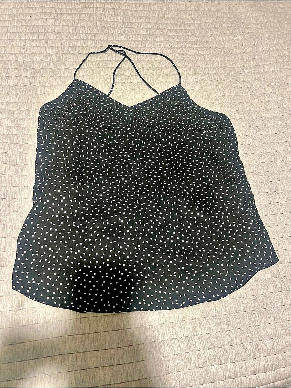 Maverick Polka Dot Cami in Black & White Size Small Like New
